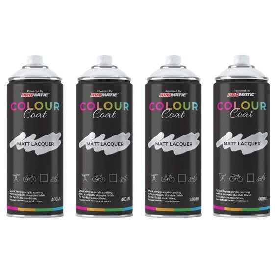 Colour Coat 4X Clear Coat Clear Matt Spray Paint 400ml