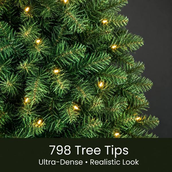 Outdoor Living Richmond Fir Winter Pre-Lit Artificial Christmas Tree