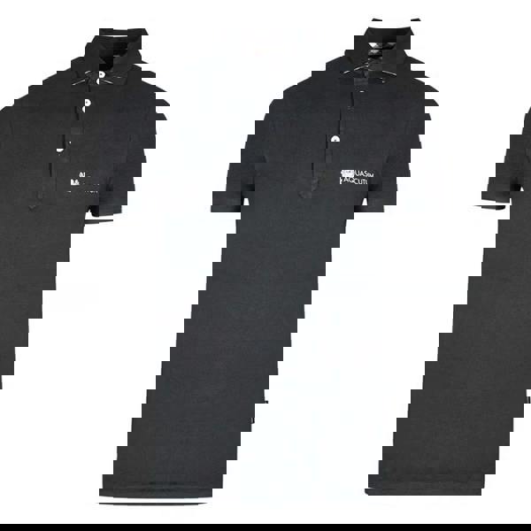 Aquascutum Unisex Adult Aldis Logo Polo Shirt - Black