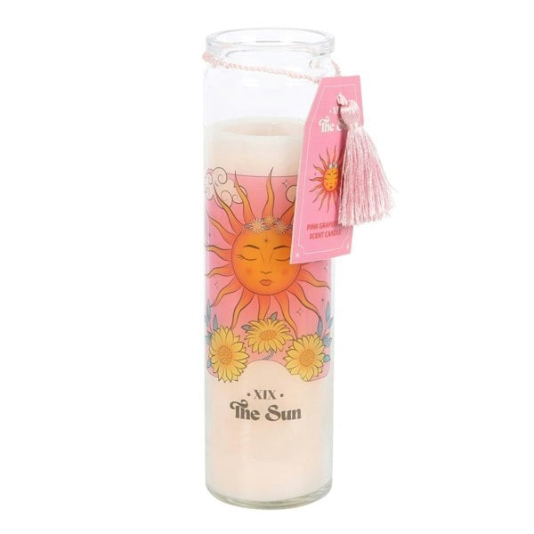 Something Different The Sun Grapefruit Tube Candle - Pink/White