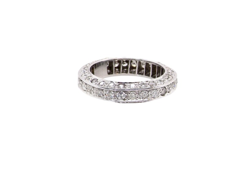 Vintage Tom An 18ct White Gold Diamond Eternity Ring