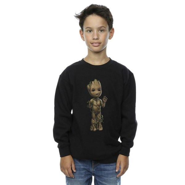 Marvel Boys I Am Groot Wave Pose Sweatshirt - Black