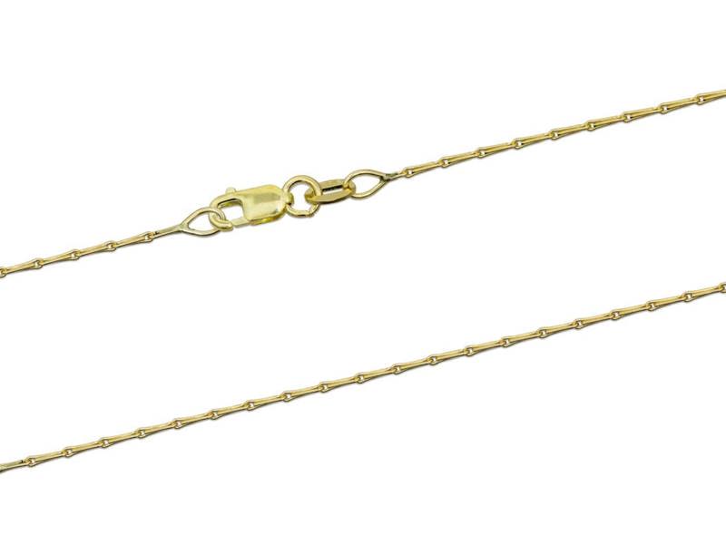 Cooksongold 9ct Yellow Gold Hallmarked Barleycorn Necklace Chain