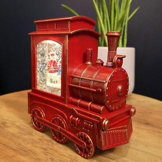 Samuel Alexander 17cm Battery Operated Light up SnowSwirl All Aboard! Christmas Decoration with LEDs