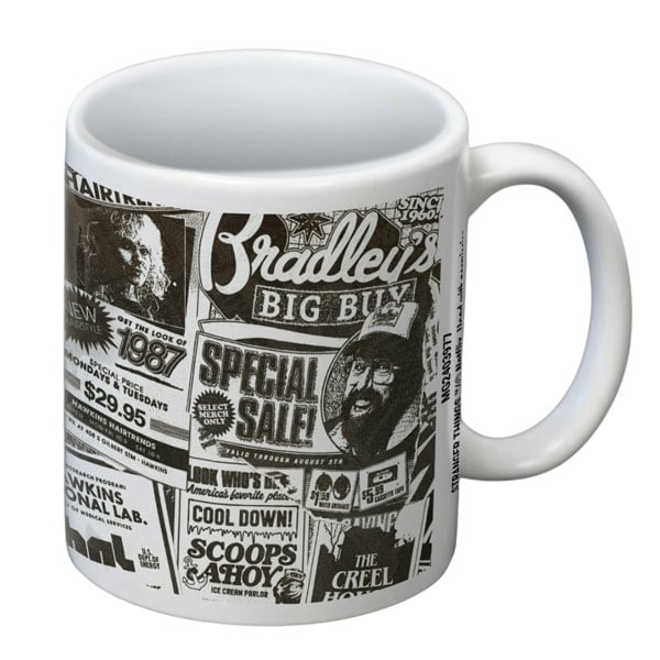 Stranger Things Newspaper Mug - White
