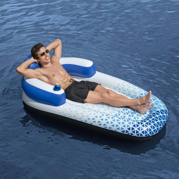 Berkfield Bestway Hydro Force Floating Lounger 183x97 cm Blue