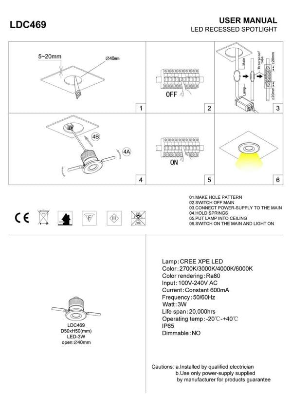 grey small soffit light installation guide
