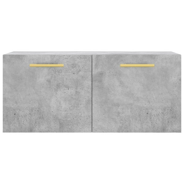 Berkfield Wall Cabinet Concrete Grey 80x36.5x35 cm Engineered Wood