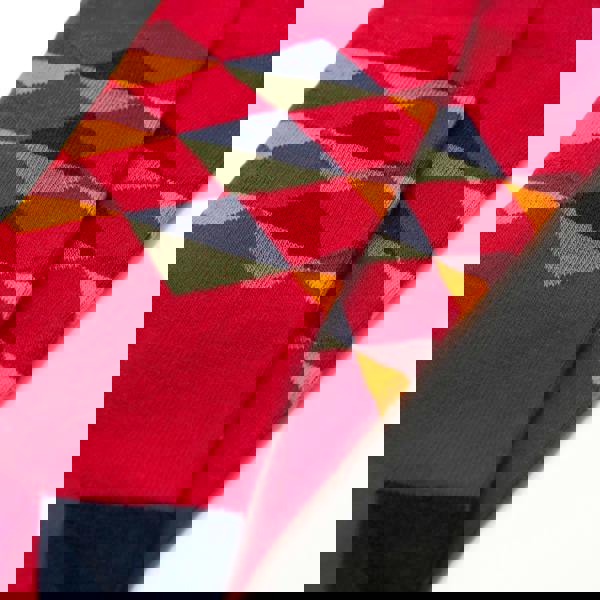 Jemsox Multi Diamond Pattern Organic Cotton Mens Socks | Comfort Welt Top