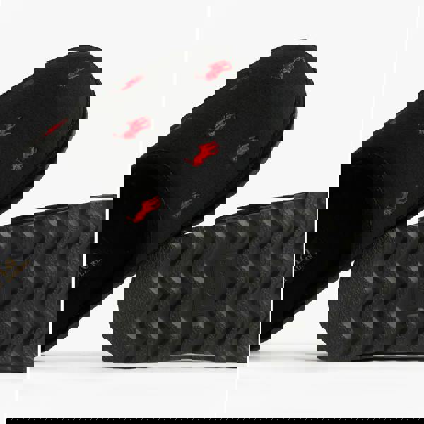 Polo Ralph Lauren Polo Ralph Lauren READE Suede-Trim Polo Pony Scuff Mule Slipper