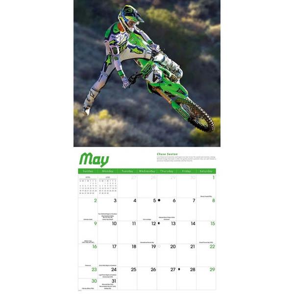 Motorcross Calendar 2027, Wall Calendars, Month To View, Sports, Gift
