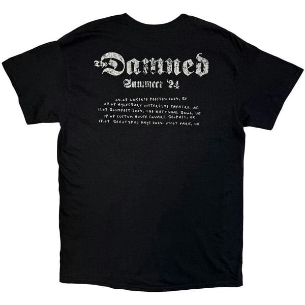 The Damned Distressed Logo EU Tour Summer 24 T Shirt