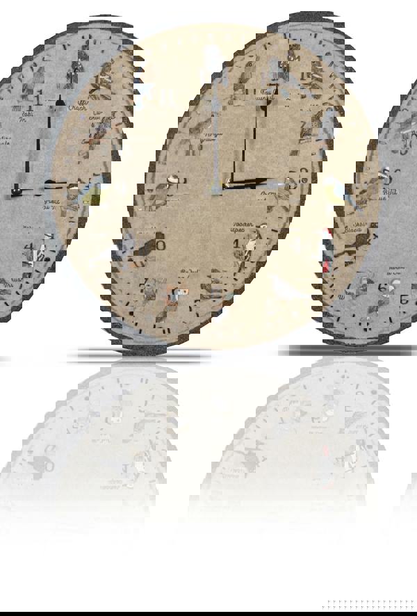 St Helens 12" Garden Birds Wall Clock