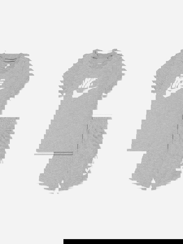 Nike Boys Club T-Shirt And Shorts Set in Grey