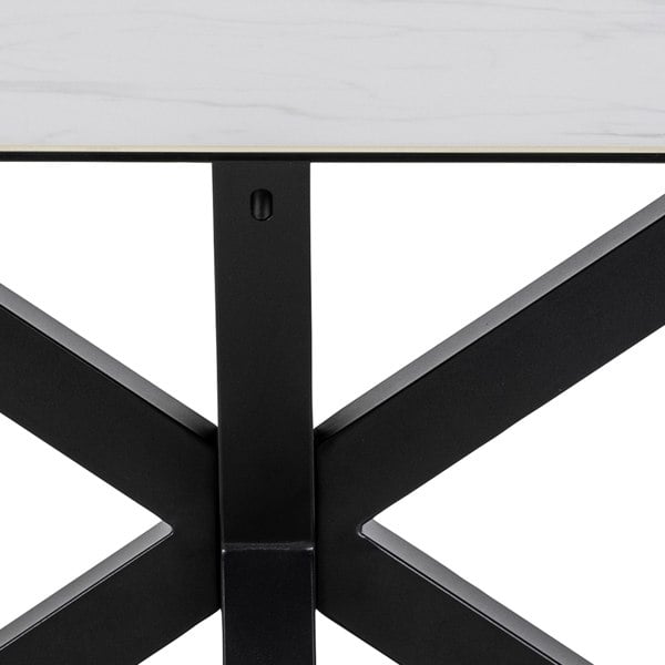 Furniture To Go Heaven Dining Table with Ceramic White Top