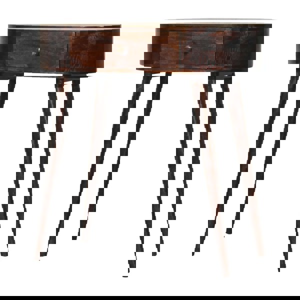 Artisan Furniture Solid Wood California Walnut Rounded Small Console Table