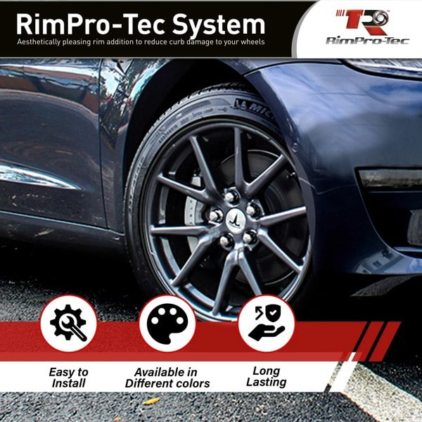 RimPro-Tec Group 4x Black Base's 4x Black Pinstripe's / RimPro-Tec® Wheelbands™ car wheel styling kit