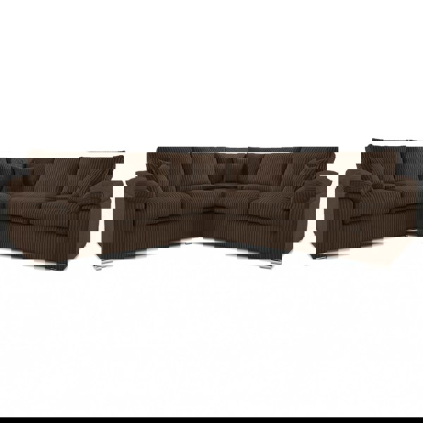 Furnishings For Less Delta Full Jumbo Cord 5 Seater Corner Sofa