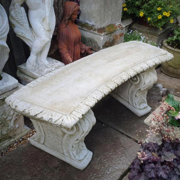 SPA Stone Cast Florentine Design Outdoor Garden Bench BN1