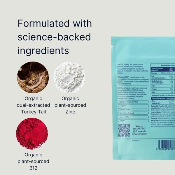 DIRTEA Turkey Tail Mushroom Powder