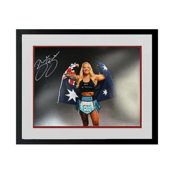 Ebanie Bridges Signed 16x12 Image Deluxe Mount Frame