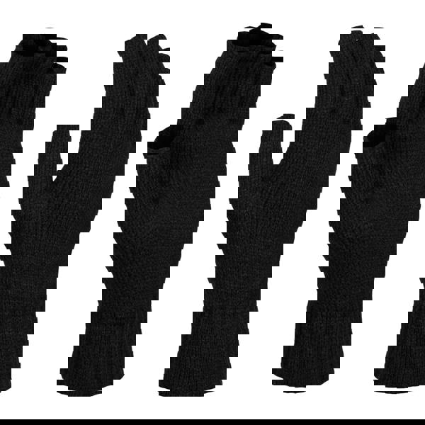 Regatta Professional Unisex Fingerless Mitts / Gloves - Black - 