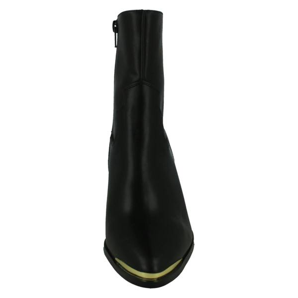 Spot On Ladies Spot On Mid Cuban Heel Cowboy Ankle Boots F51228