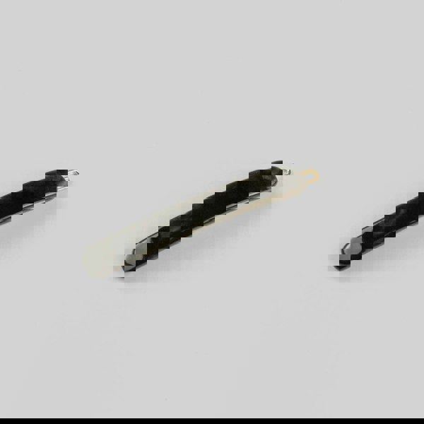 Narrow Hair Clip in 6cm Black Marble Handmade French Hair Accessories at Tegen Accessories