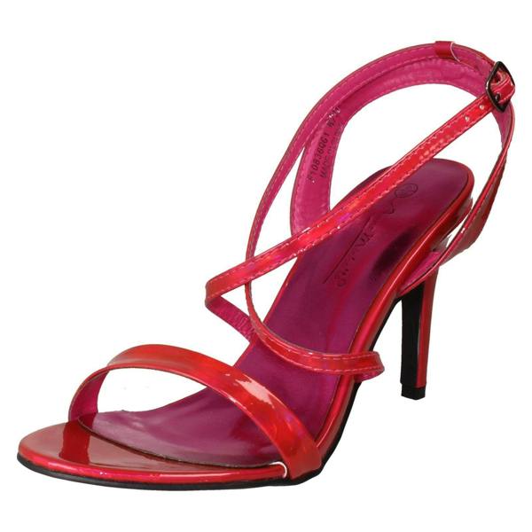Anne Michelle Ladies Anne Michelle High Heel Metallic Sandals