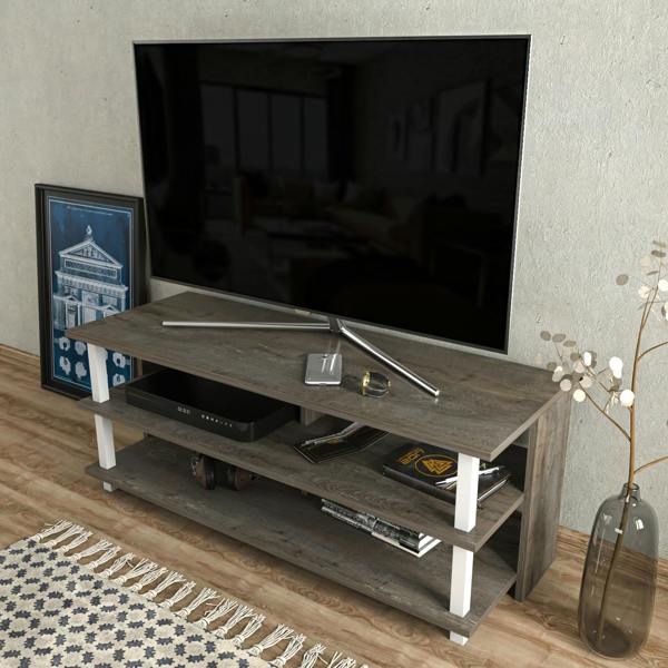 Decorotika Pueblo Modern Tv Stand TV Cabinet for TV's up to 55"