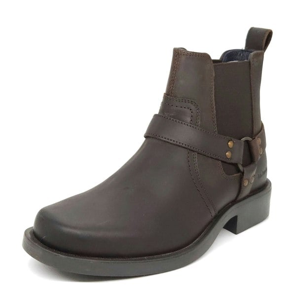 HX London Malden Western Ankle Biker Boots
