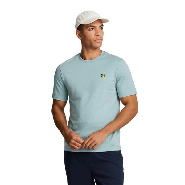 Lyle & Scott Mens Plain T-Shirt - Blue Smoke