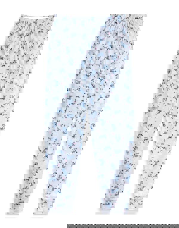 Disney Womens Pink Stitch Long Sleeve Long Leg Pyjama Set