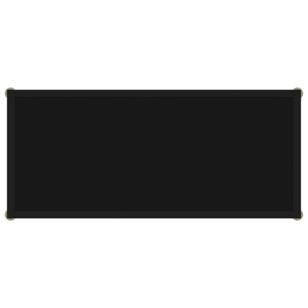 Berkfield Console Table Black 80x35x75 cm Tempered Glass