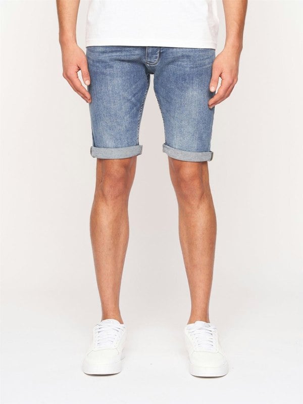Crosshatch Tadcaster Denim Shorts Light Wash