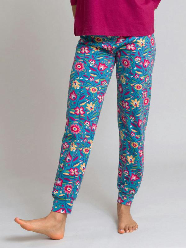 Kite Womens Organic Folksy Bloom Lyme Cuffed Loungers