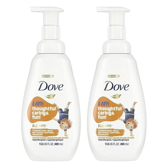 Dove Kids Care Body Wash Coco Cookie Hypoallergenic Shower Gel 400ml 2 Pack