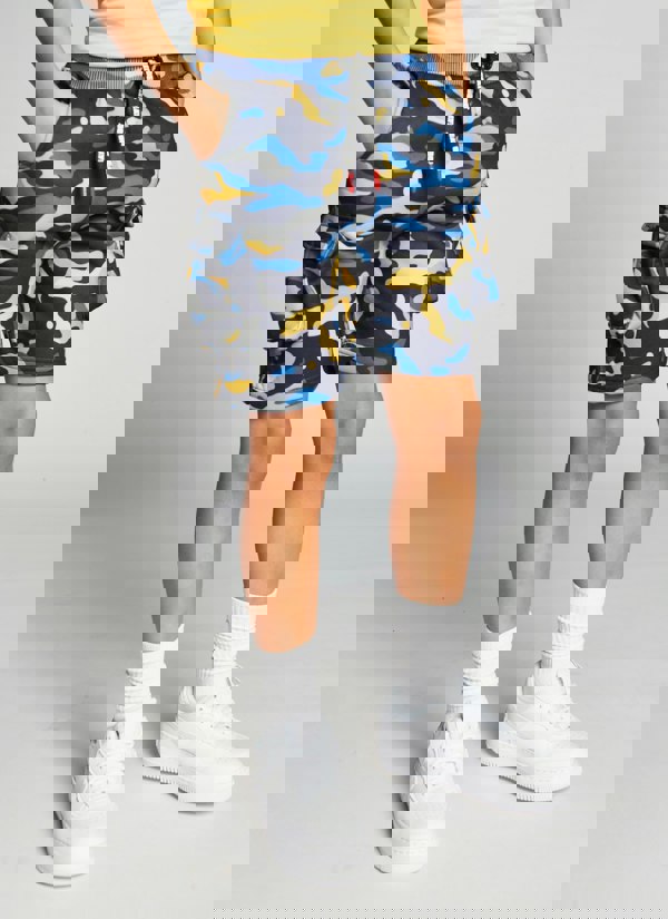 Beat Boyz Club Obtain Combat Shorts - Yellow Pop Camo