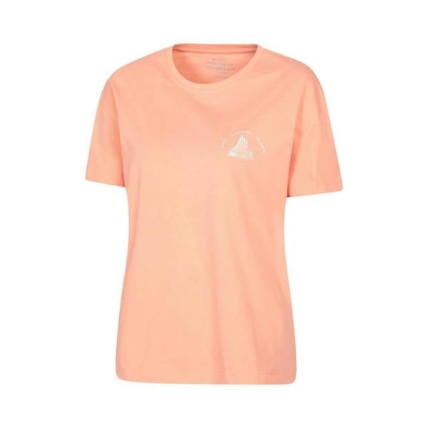 Mountain Warehouse Womens/Ladies Techy Mountain Relaxed Fit T-Shirt - Light Pink - 