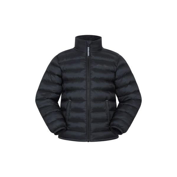 Mountain Warehouse Childrens/Kids Vista Water Resistant Padded Jacket - Jet Black - 