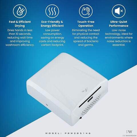 ProWashroom Pro Washroom Bathroom Hand Dryer 1300w ABS