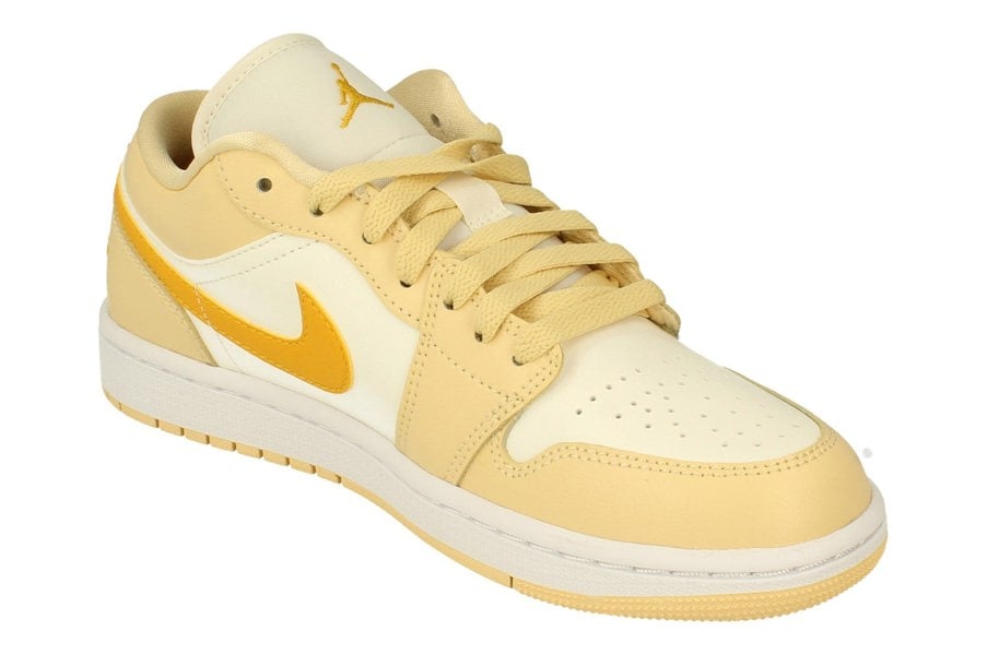Nike Womens Air Jordan 1 Low Trainers Dc0774  170 - Sail Yellow Chrome Pale Vanilla 170 - Photo 3