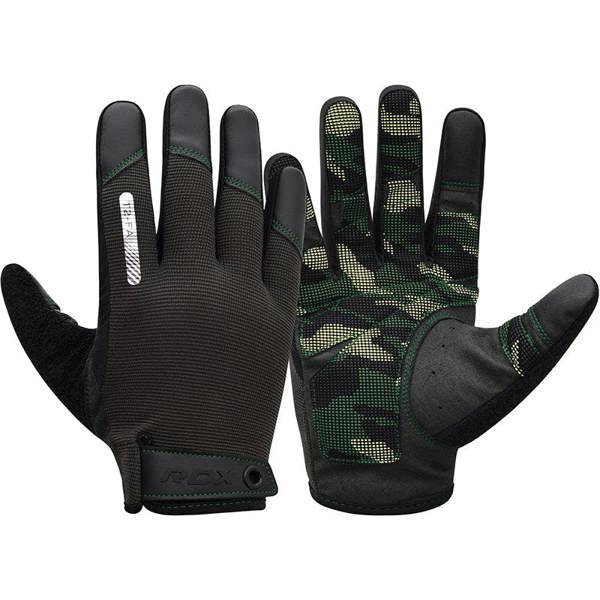 RDX Sports GYM TRAINING GLOVES T2 FULL ARMY GREEN