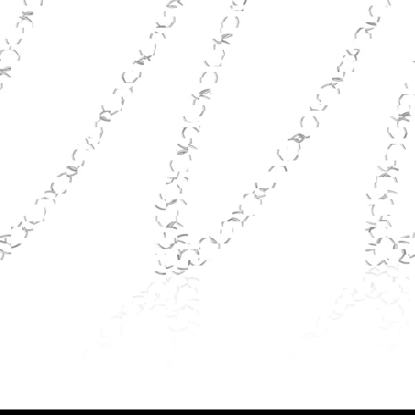 Spero London Circle Hoops Sterling Silver Chain Necklace