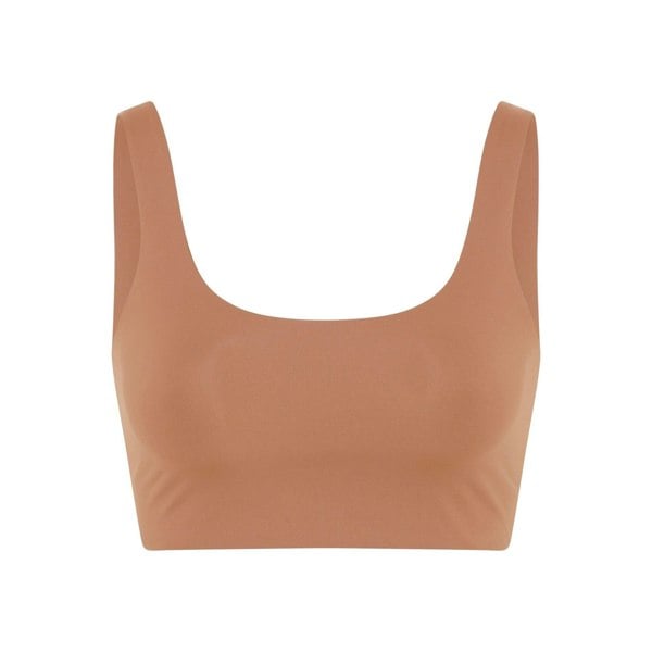 Girlfriend Collective Womens/Ladies Scoop Neck Bralette - Toast