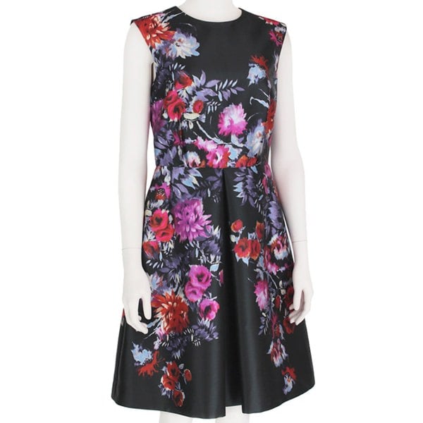 An elegant floral-print dress by Giambattista Valli