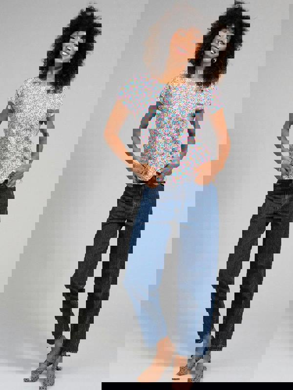 Kite Womens Organic Alum Jersey Top Born To Bloom