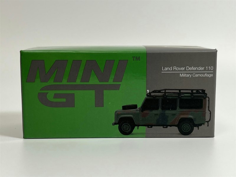 Mini GT Land Rover Defender 110 Military Camouflage RHD 1:64 Scale Mini GT MGT00237R