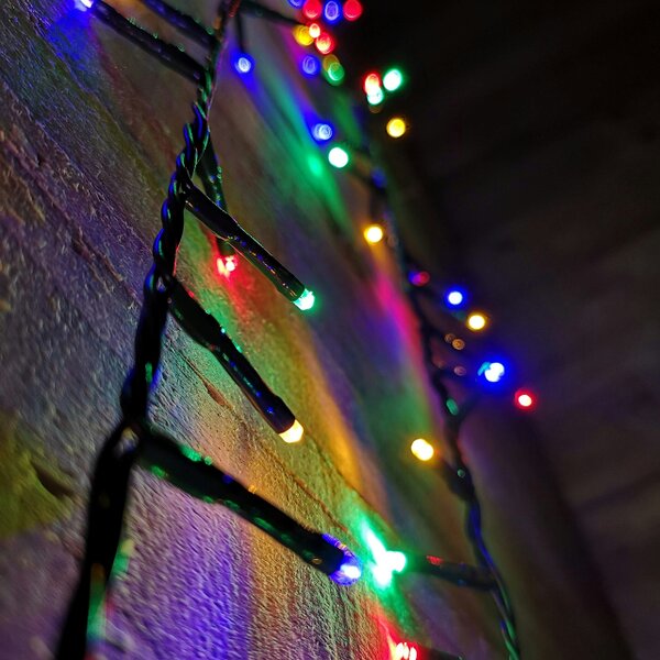 Samuel Alexander 3000 LED 37.2m Premier Clusterbrights Indoor Outdoor  Mains Operated Christmas Cluster Lights with Timer in Multicoloured