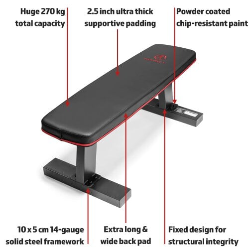 Marcy SB10510 Flat Weight Bench 270kg Load Capacity